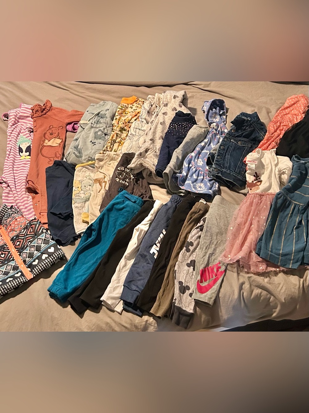 Toddler Girl Size 2T Winter Clothing Lot Bundle 30 Pieces Mixed Brands EUC